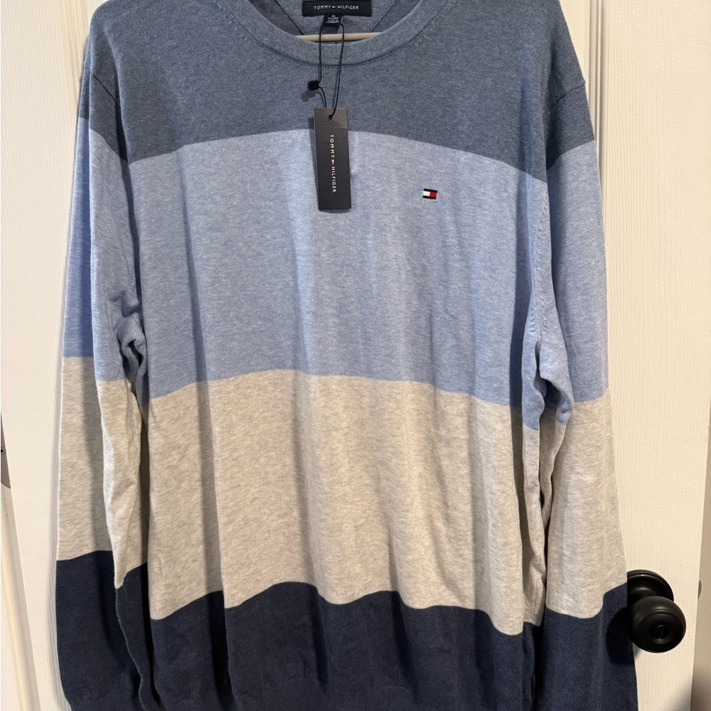 Tommy Hilfiger Light Blue Crewneck, NWT!!